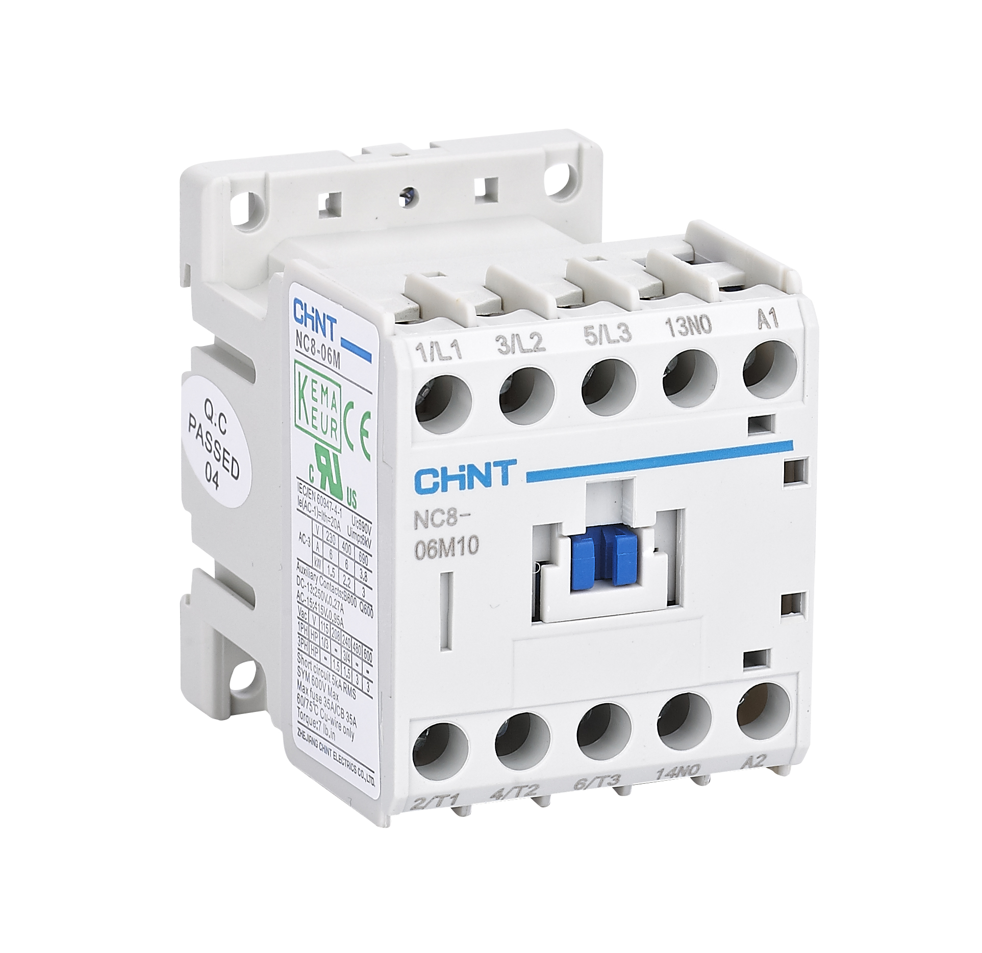 Contacteurs NC8 de 9A jusqu'à 2650A - 50/60Hz 